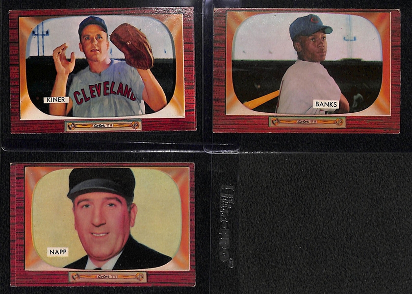 1955 Bowman Partial Baseball Set - 246 of the First 250 Issued Cards w. Phil Rizzuto PSA 5