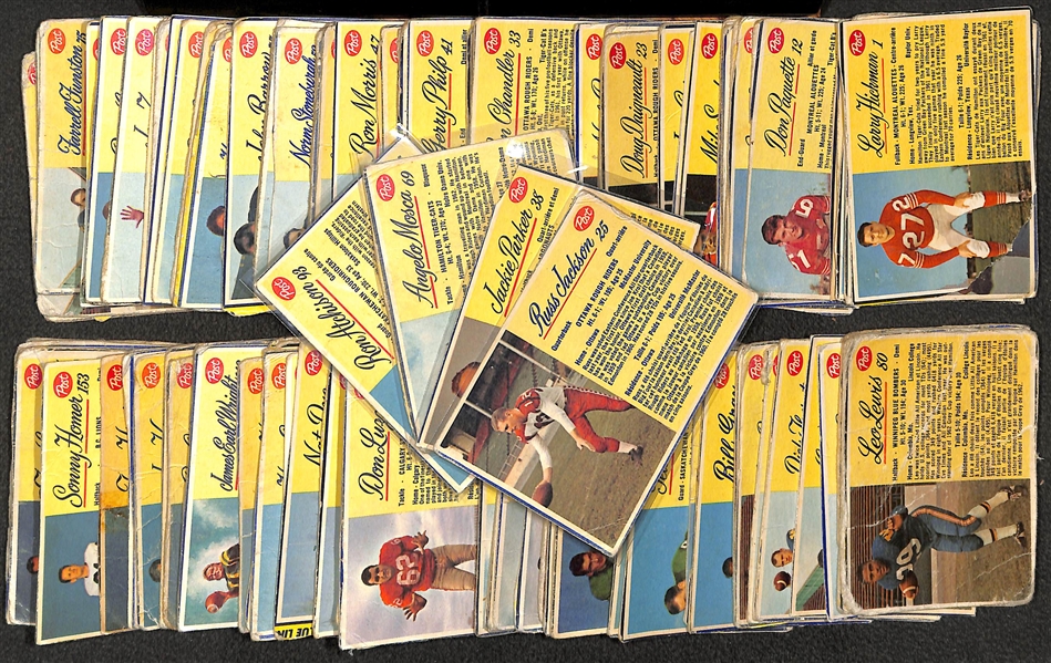 1963 Post Cereal CFL Near Complete Set - 134 of 160 Cards - Hand Cut