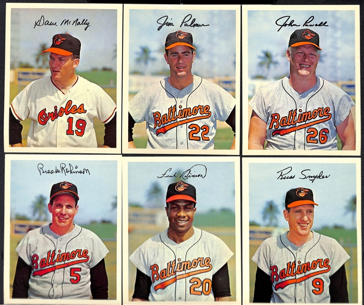 Lot of (8) 1967 Coca-Cola Dexter Press AL Team Sets (12 Cards Per Team Set) - Orioles, Red Sox, White Sox, Indians, Tigers, A's Twins, Senators