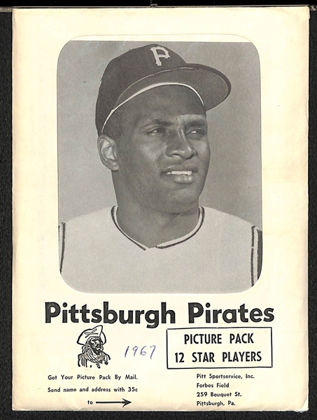 1967 Pittsburgh Pirates Team Photo Pack w/ Clemente, Stargell, Wills, Mazeroski, +