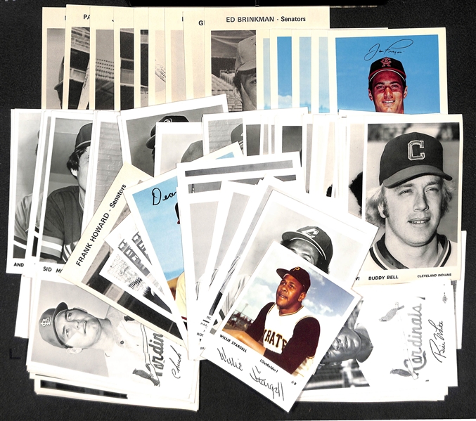 Over 180 Souvenir Photos w/ HOFers - 37 Cardinals, 54 Indians 6 Angels 86 Twins w. Carew and Killebrew, and 1 Pirate (Willie Stargell)