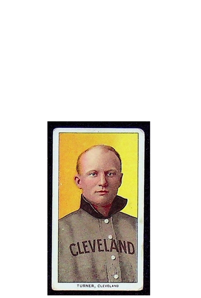 Lot of (3) 1909-11 T206 Tobacco Cards w. (2) Yankees (Rube Manning Batting and Charlie Hemphill) and (1) Cleveland Indian (Terry Turner)