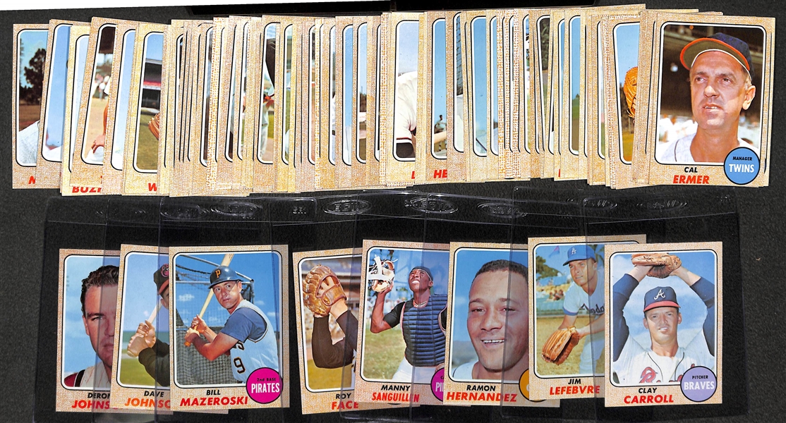 Lot of (119) 1968 Topps Baseball Cards (Mostly Pack-Fresh)