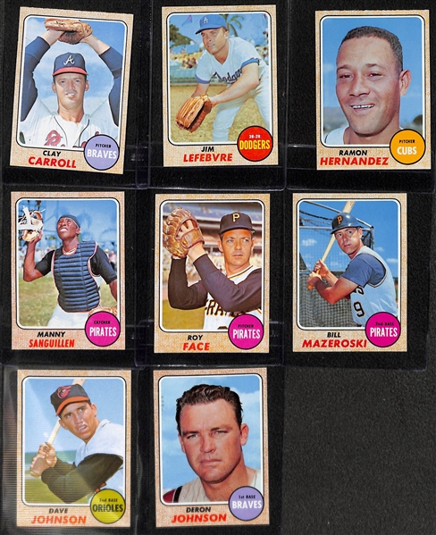 Lot of (119) 1968 Topps Baseball Cards (Mostly Pack-Fresh)