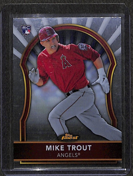 2011 Topps Finest Mike Trout #94 Rookie Card