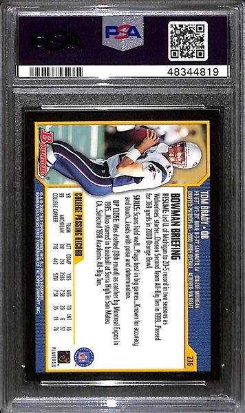 2000 Bowman Tom Brady #236 Rookie Card - PSA 9