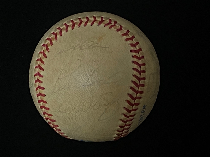 Lot of 2 Team Signed Baseballs - Yankees Old Timers Signed Baseball w. 6 Autos & 1984 Toronto Blue Jays Team Signed Baseball w. 18 Signatures - JSA Auction Letter