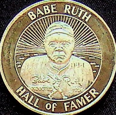 Lot of 2 - Babe Ruth Silver Coins - 1 Troy Oz .999 Silver Each