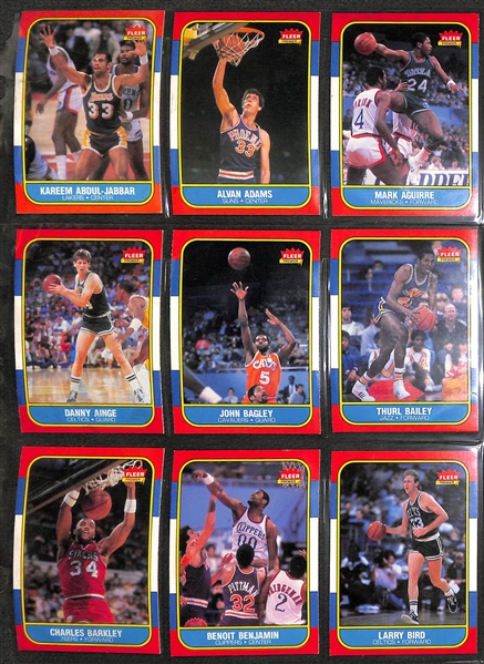 1986 Fleer Basketball Near Complete Set - 131 of 132 Cards