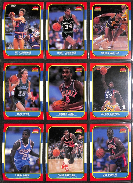 1986 Fleer Basketball Near Complete Set - 131 of 132 Cards