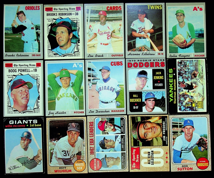 Lot of 100+ 1968, 1970, 1971 Topps Baseball Cards w. 1968 Tom Seaver