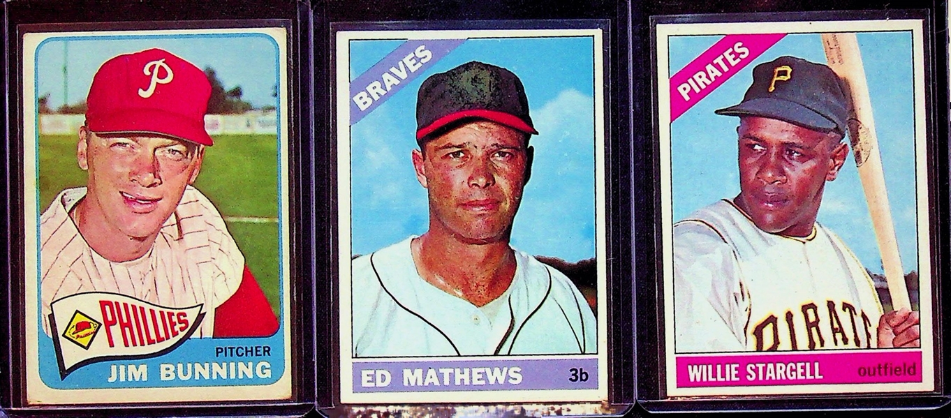 Over 90 Baseball Cards (1958-1967) w. Bunning, Mathews, Stargell