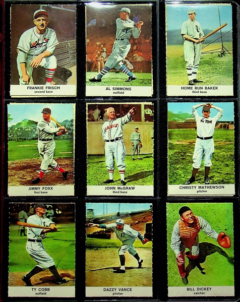 1961 Golden Press Complete Set of 33 Cards w. Babe Ruth
