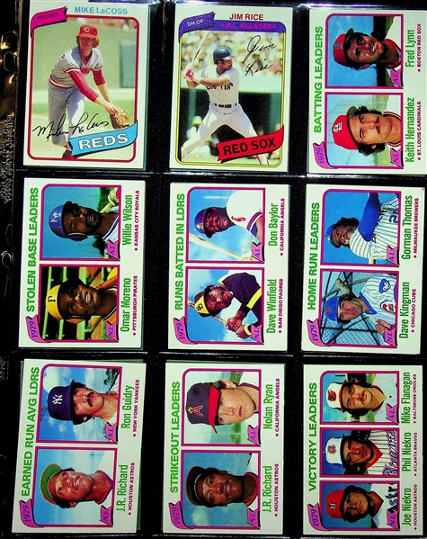 1980 Topps Baseball Card Complete Set of 726 Cards