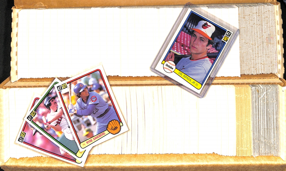 Lot of 2 Donruss Baseball Card Complete Sets - 1982 & 1983