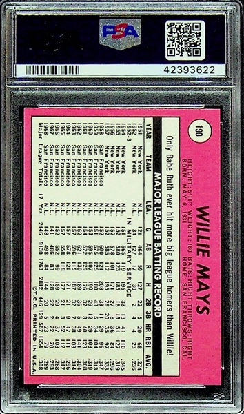 1969 Topps Willie Mays #190 PSA 8 (OC) NM-MT