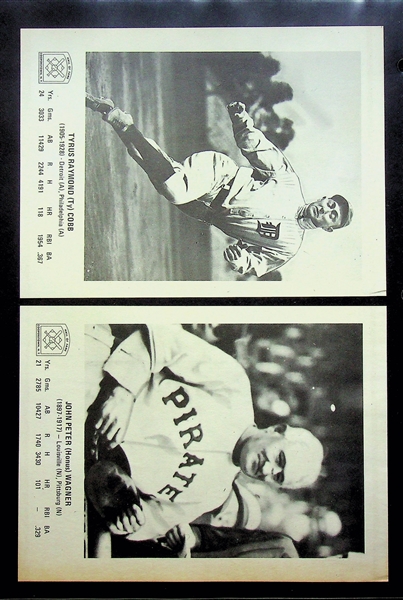 Lot of 2 Picture Packs - 1973 Cooperstown HOF Picture Pack (20) & 1954 Bill Jacobellis NY Giants Picture Set of 7 Photos w. Mays