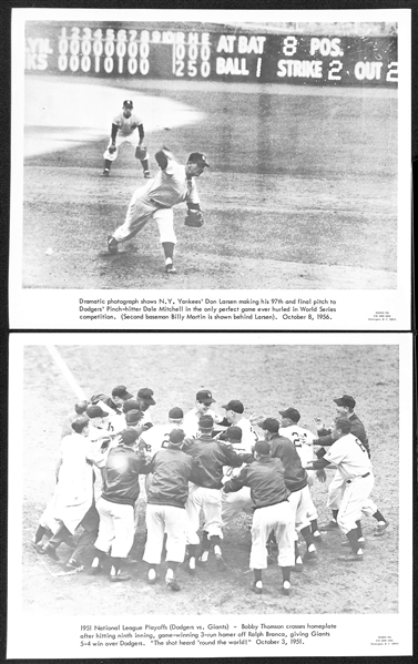 Lot of (17) 1960s Sports Pix Premium Photos w. World Series Moments and Presidential First Pitches