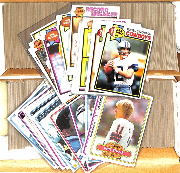 Lot of 2 Sets - 1979 & 1980 Topps Football Complete Sets