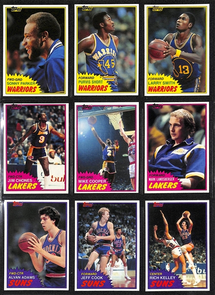 1981-82 Topps Basketball Near Complete Set - Missing Only 2 Cards in this 198 Card Set 