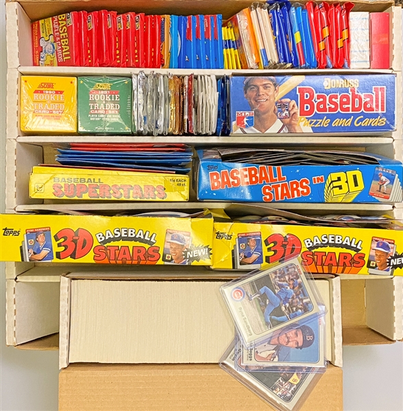 Lot of 1980s & 1990s Sealed Packs & Wax w. a 1983 Fleer Baseball Set