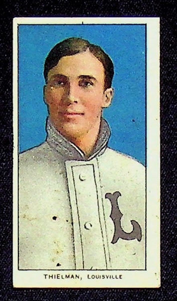 Lot of (2) 1909-11 Tobacco Cards w. Polar Bear Backs - Jake Thielman (Louisville) and Eddie Phelps (St. Louis NL)