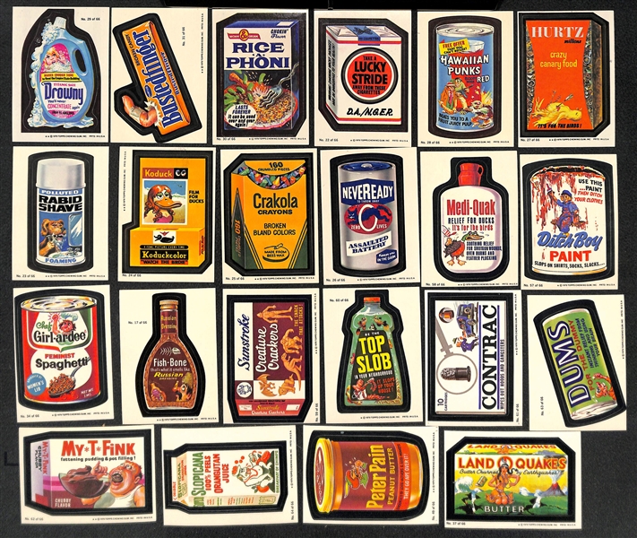 Lot of Approx 200 - 1970s Wacky Packages Sticker Cards & 40 - Puzzle Cards
