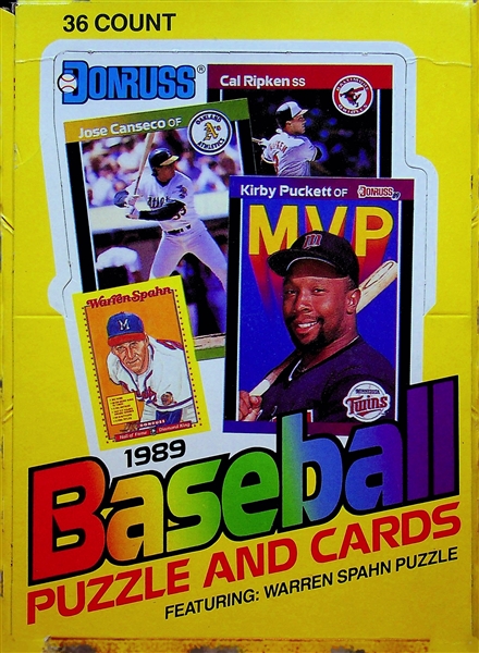 Lot of 4 Unopened 1989 Baseball Boxes - Fleer, Fleer Cello, Donruss, and Bowman (Possible Griffey Jr. Rookies)
