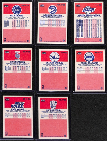 1986-87 Fleer Basketball Set (Missing Only Michael Jordan Card) - 131 of 132 Cards