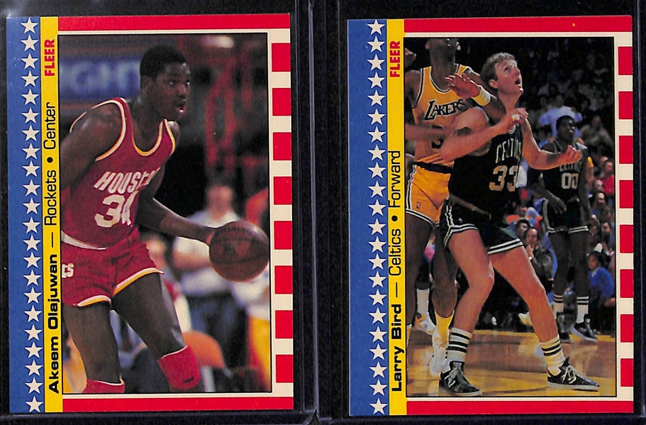 1987-88 Fleer Basketball Sticker Complete Set Inc. Michael Jordan - All 11 Stickers