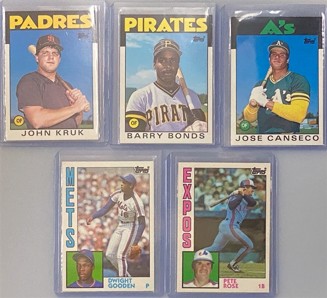 Lot of (4) Baseball Sets (1983T, 1984T, 1985F, and 1985D and (3) Topps Traded Sets (1981, 1984, 1986)