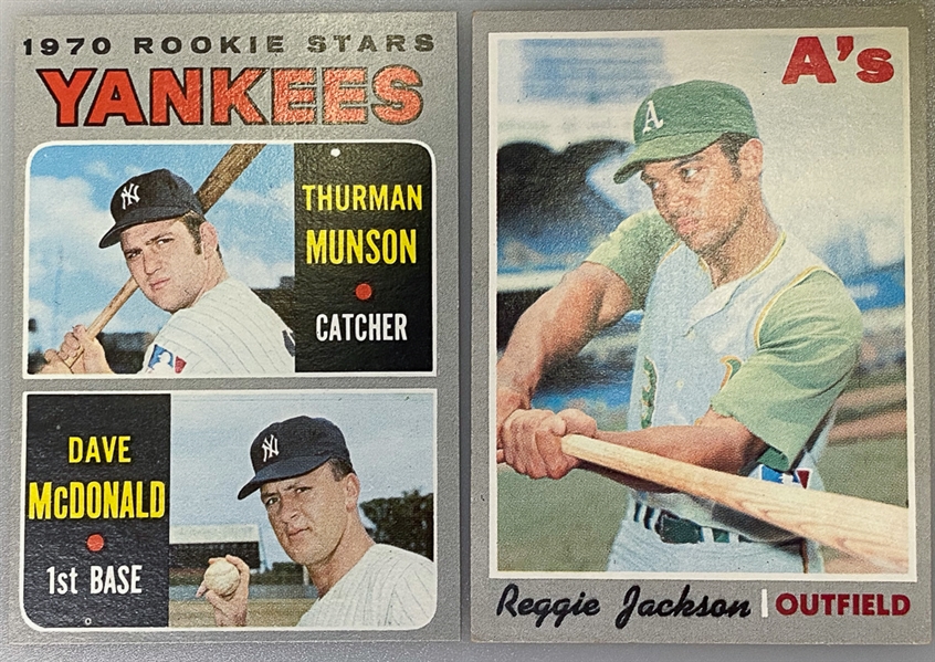 1970 Topps Baseball Card Complete Set of 720 Cards w. Thurmon Munson Rookie Card