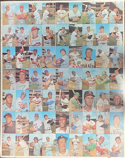 1971 Topps Super Baseball Card Uncut Sheet