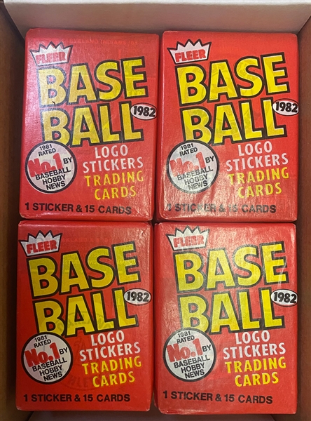 Lot of (106) 1982 Fleer Baseball Wax Packs