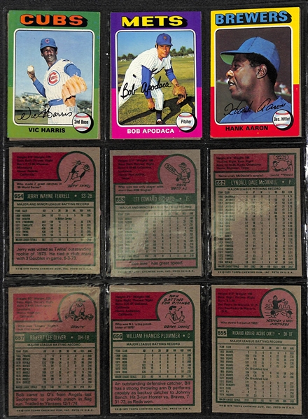 1975 Topps Baseball Partial Set & (150+) 1976 Topps Baseball Cards Loaded w. Stars!
