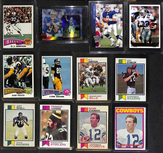 Lot of Approx. (750+) 1971-1978 Assorted Football Cards w. 1972 Roger Staubach Rookie Card