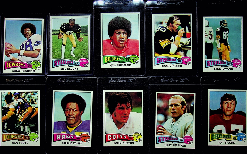 1975 Topps Football Complete Set of 528 Cards w. Dan Fouts Rookie Card
