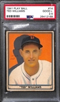 1941 Play Ball Ted Williams #14 Graded PSA 2.5