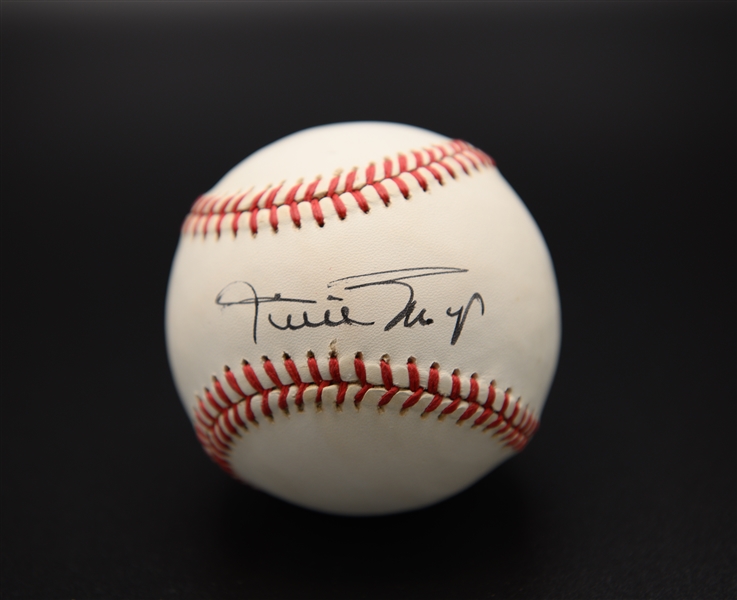 Willie Mays Signed Official NL Baseball (Full JSA Letter of Authenticity)