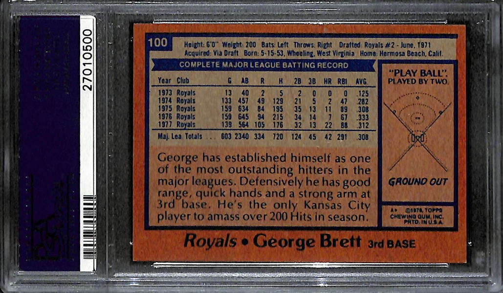 1978 Topps George Brett #100 Graded PSA 9