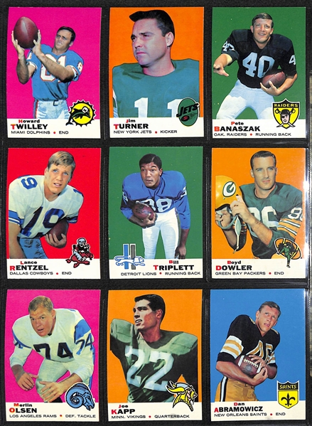 1969 Topps Football Complete Set of 263 Cards w. Brian Piccolo Only Regular Issue Card