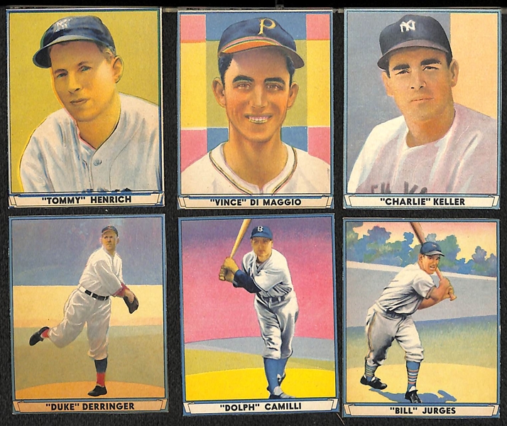 Lot of (54) Authentic/Trimmed 1941 Play Ball Cards w. Henrich, V. DiMaggio, Keller, Derringer, Camilli, Jurges, +
