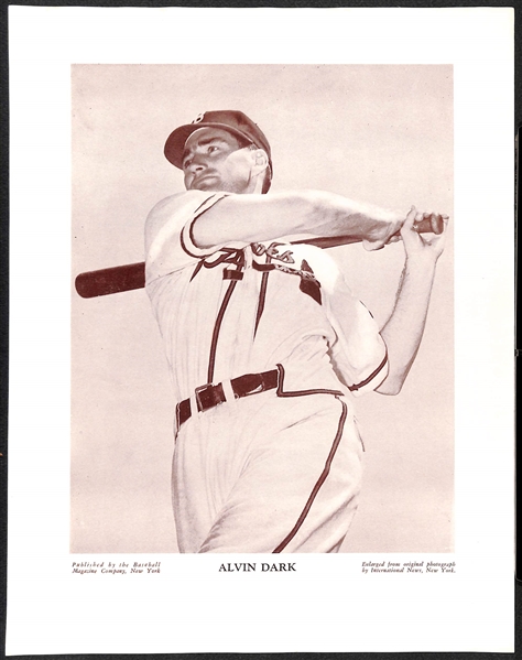 (7) c1940s M113 and/or M114 Baseball Magazine Boston Braves Supplement Photos (w. Orginial Mailing Envelope) Inc. 1948 Team Photo