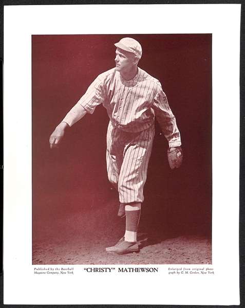 (3) M113 and/or M114 Baseball Magazine Photos - Ty Cobb, Honus Wagner, Christy Mathewson