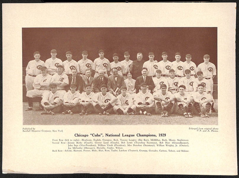 Lot of (6) Baseball Magazine Team Photo Supplements, Inc. 1926 Yankees (Ruth, Gehrig) and 1947 Dodgers (J. Robinson)