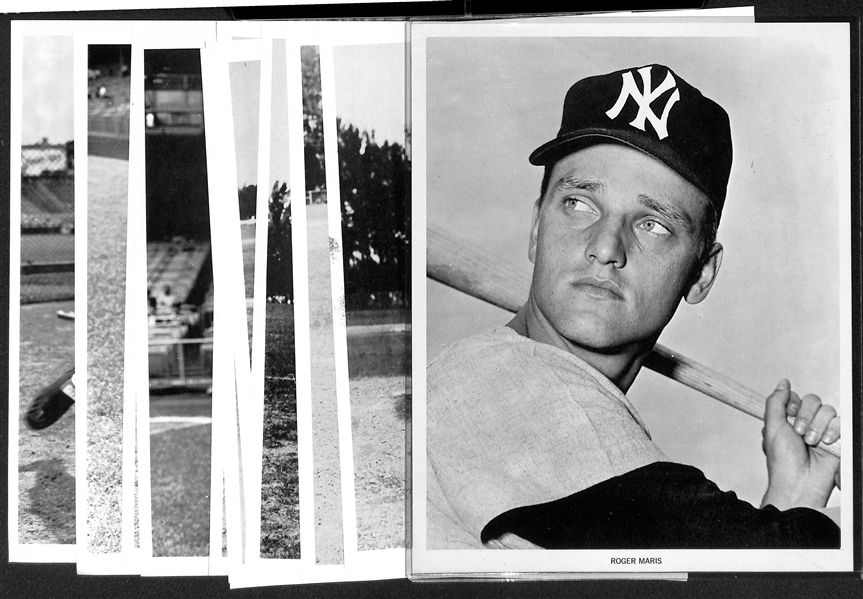 Lot of (16) NY Yankees Early 1960s Manny's Baseball Land Player Souvenir 8x10 Photos w. Maris & Ford