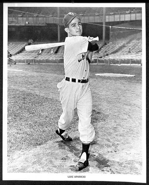 (10) Phillies, (10) White Sox & (10) Angels Early 1960s Manny's Baseball Land Player Souvenir 8x10 Photos w. Roberts, Fox, Aparicio