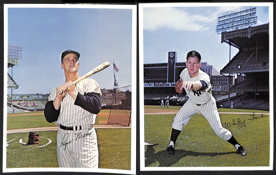1966 NY Yankees Color 8x10 Picture Pack Set - August 28, 1966 Picture Day Stadium Giveaway w. Mantle, Maris, Ford