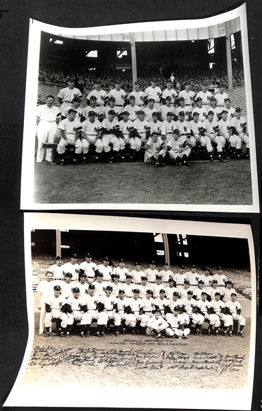 (12) Yankees Souvenir Team Photos (Likely Printed in the 1960s-1970s) - 1942, 1944-46, 1948-49, 1951-56