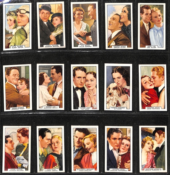 Lot of (2) 1930s-40s Gallaher Film Scenes & Episodes Complete Sets of 48 Cards